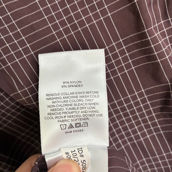 Set of 2 Express Slim Performance Men’s Button Down Dress Shirts - Picture 6 of 6